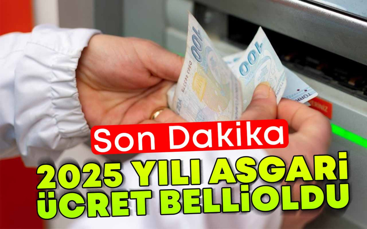 2025 Yılı Asgari Ücreti Belli Oldu