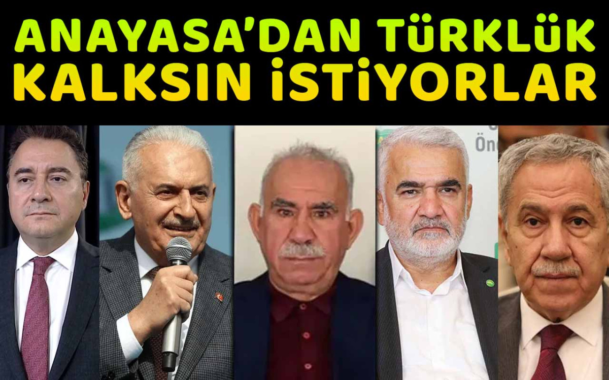 Anayasa'dan Türklük Kalksın İstiyorlar