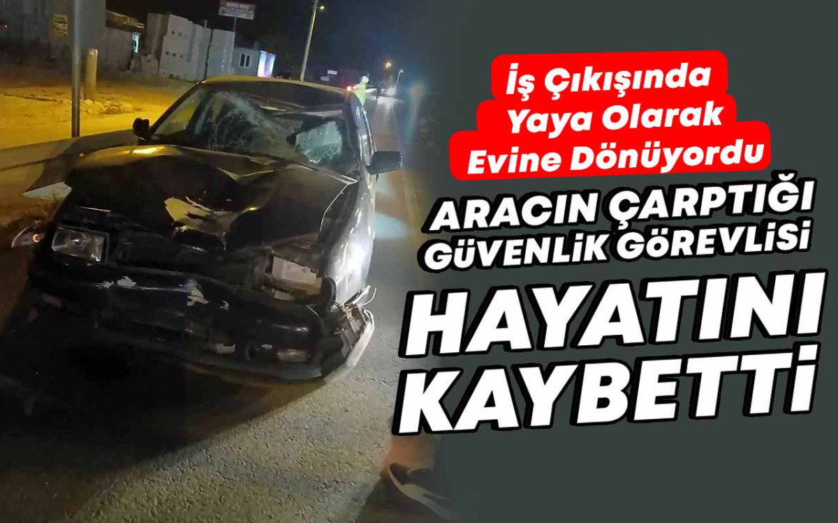 Aracın Çarptığı Güvenlik Görevlisi Hayatını Kaybetti