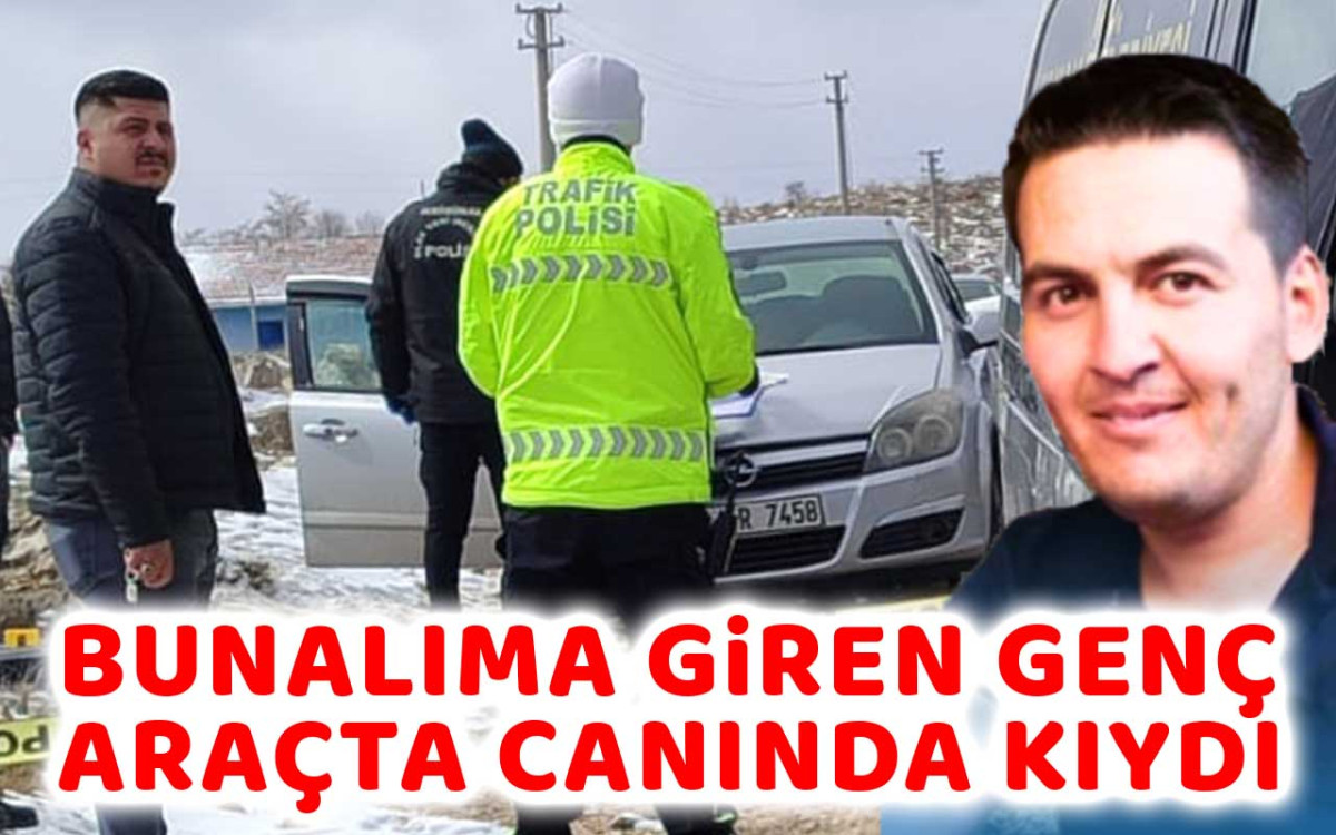 Bunalıma Giren Genç Araçta Canına Kıydı