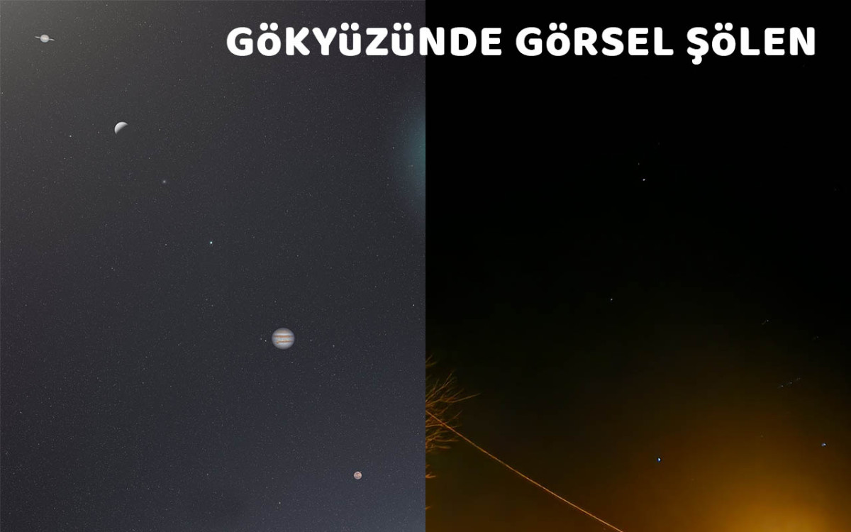 Gezegen Geçidi Gökyüzünde Görsel Şölen Oluşturdu