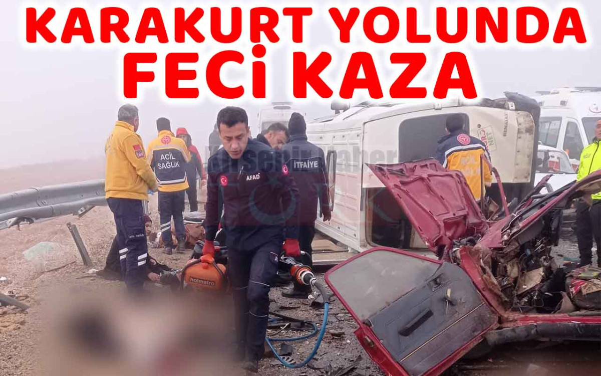 Karakurt Yolunda Feci Kaza : Ölü ve Yaralılar Var