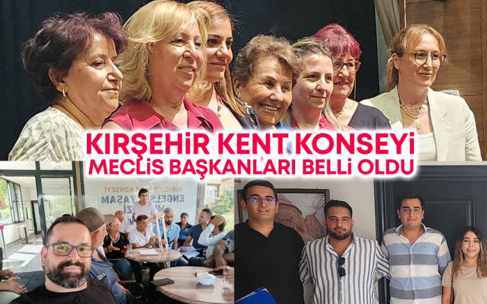 Kırşehir Kent Konseyi Meclislerinin Yeni Yönetimleri Belli Oldu