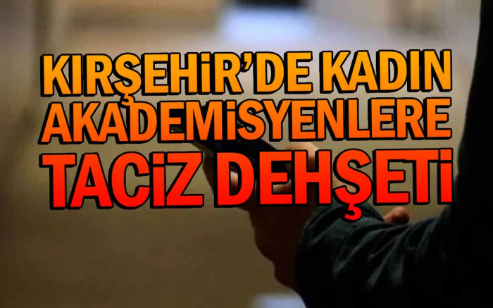   Kırşehir'de Akademisyenlere Tacizci Dehşeti