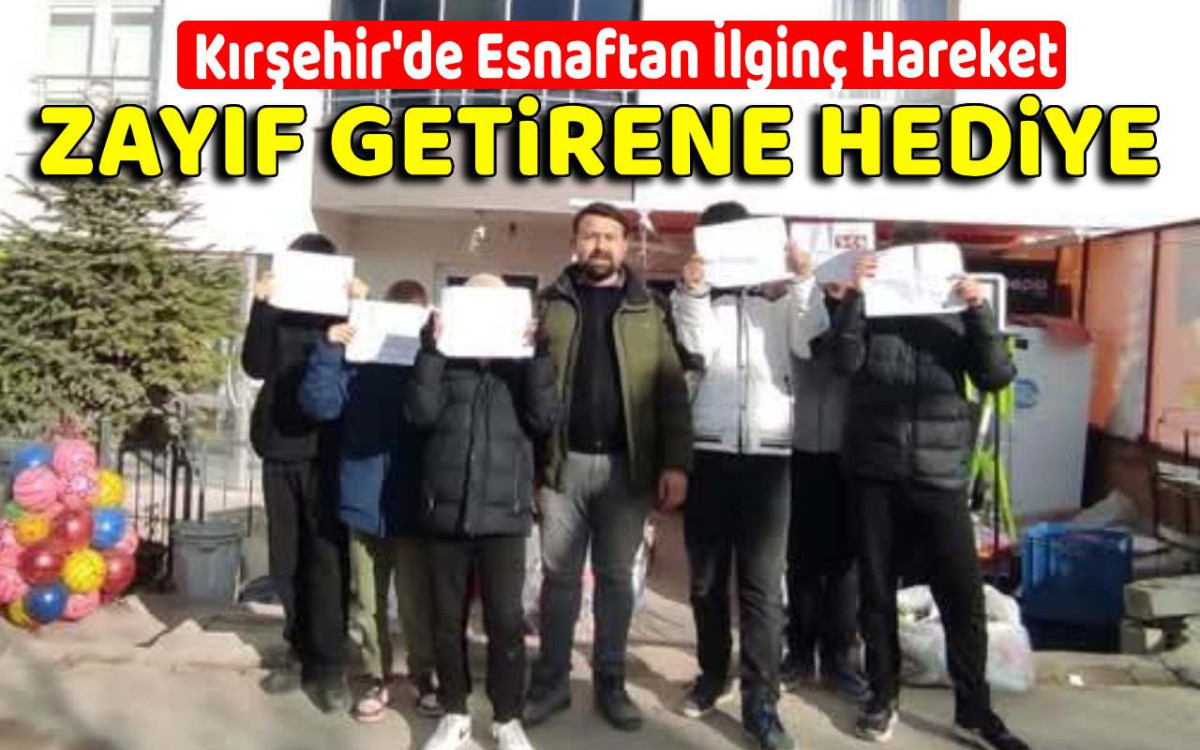 Kırşehir'de Esnaf Zayıf Getiren Öğrencileri Ödüllendirdi