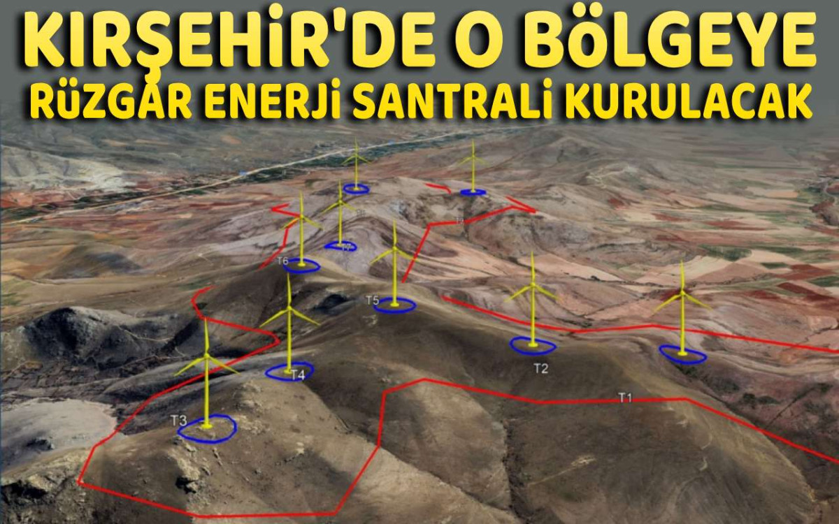 Kırşehir'de o bölgeye rüzgar enerji santrali kurulacak