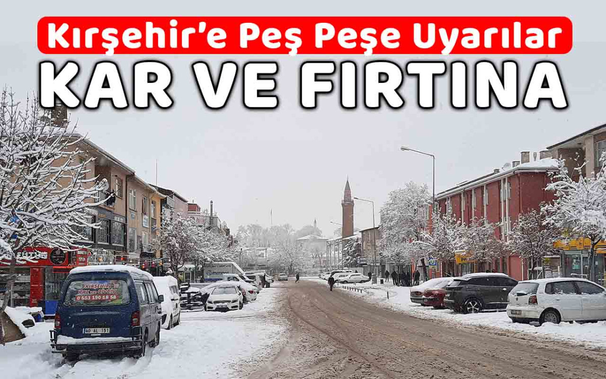 Kırşehir'e Kuvvetli Fırtına ve Kar Uyarısı 