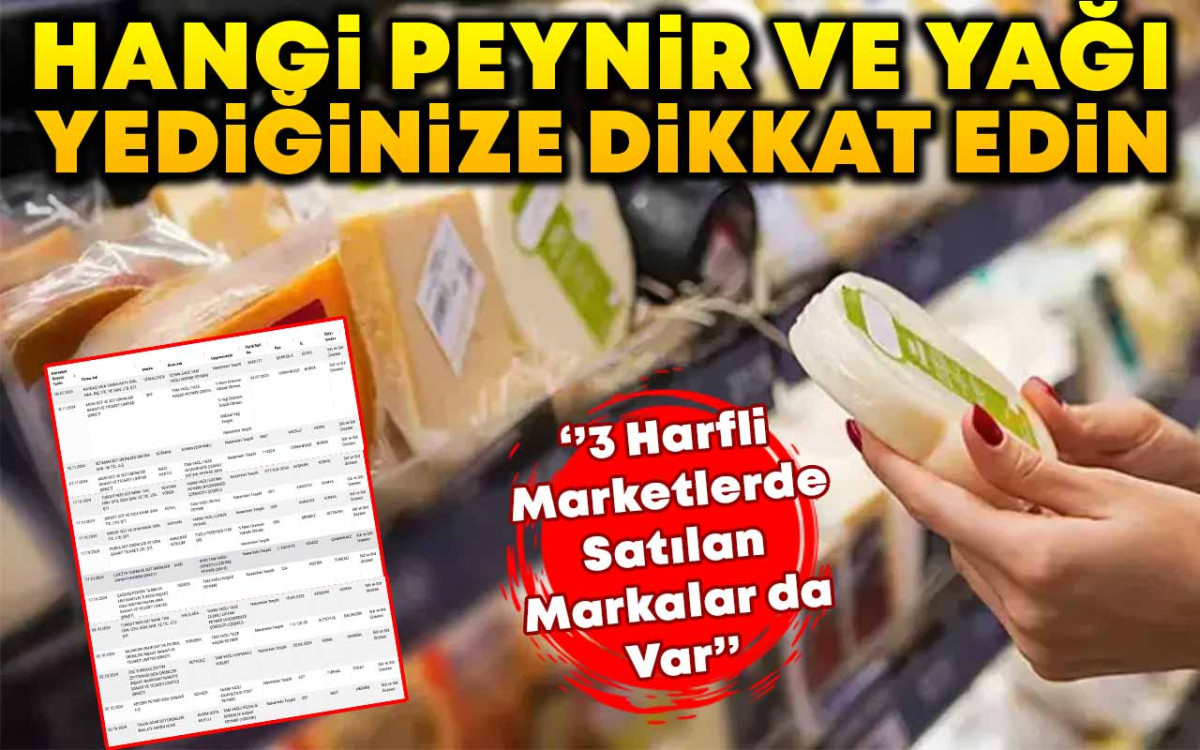 O Marketlerdeki  Bazı Ürünlerde Natamisin Tespit Edildi