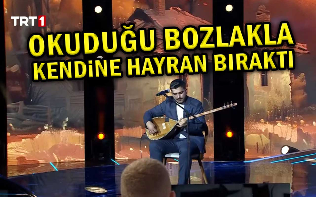 Okuduğu Bozlakla Kendine Hayran Bıraktı