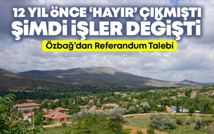 Özbağ'dan Yüksek Sesle Referandum Talebi