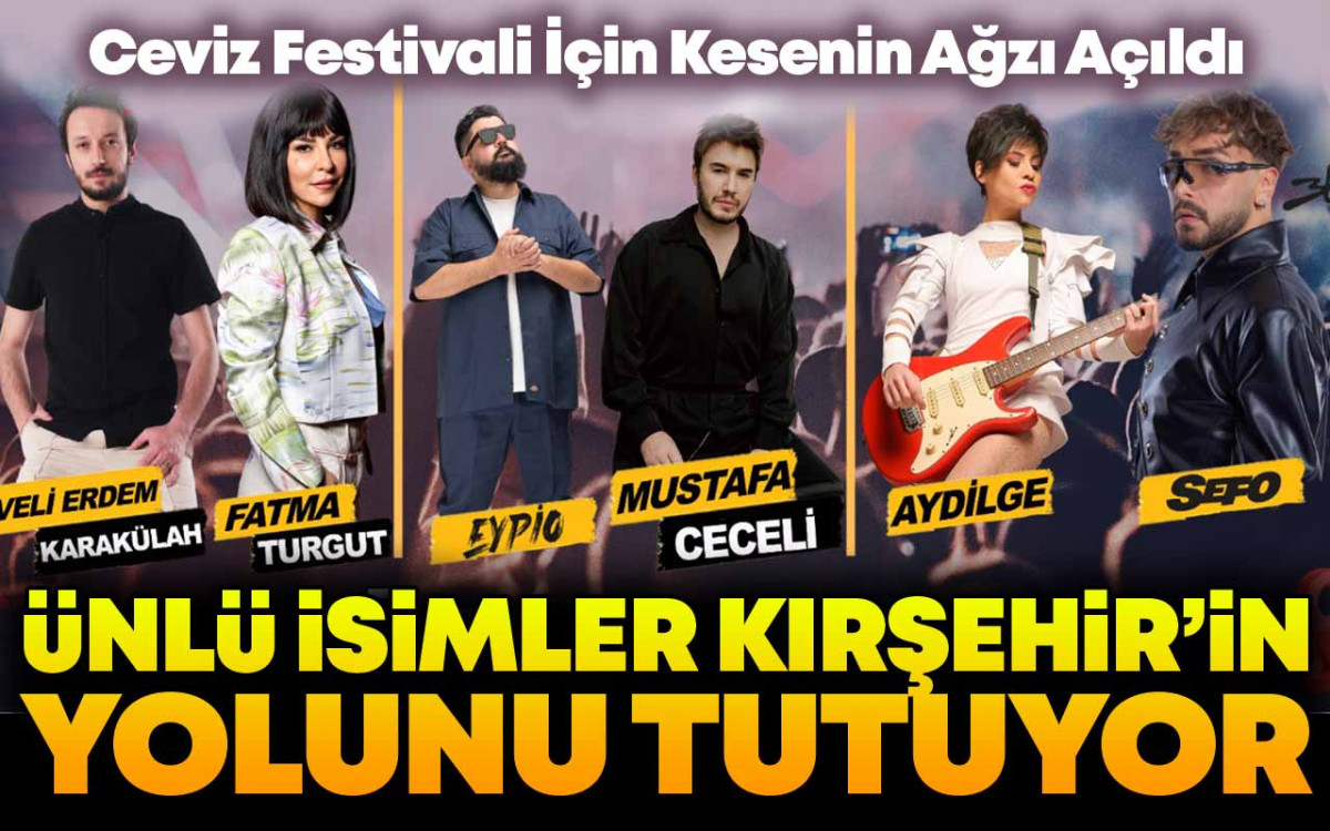 Ünlü İsimler Konser İçin Kırşehir'in Yolunu Tutuyor